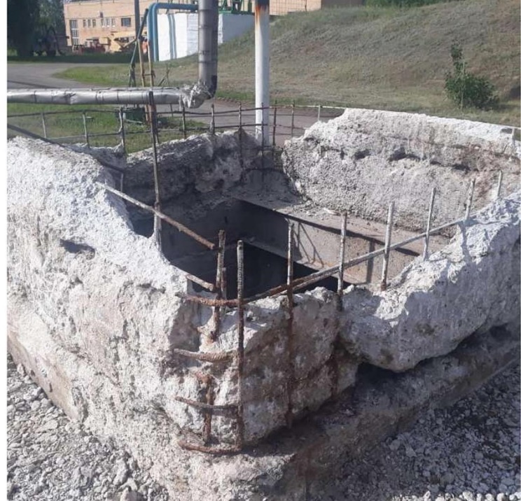 Разрушенная жировая камера до ремонта